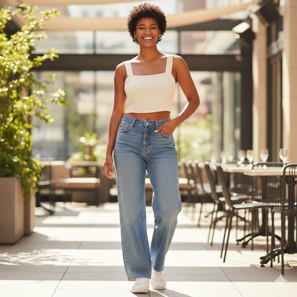 NWT Vanilla Star Cream Cropped Tank Top XXL